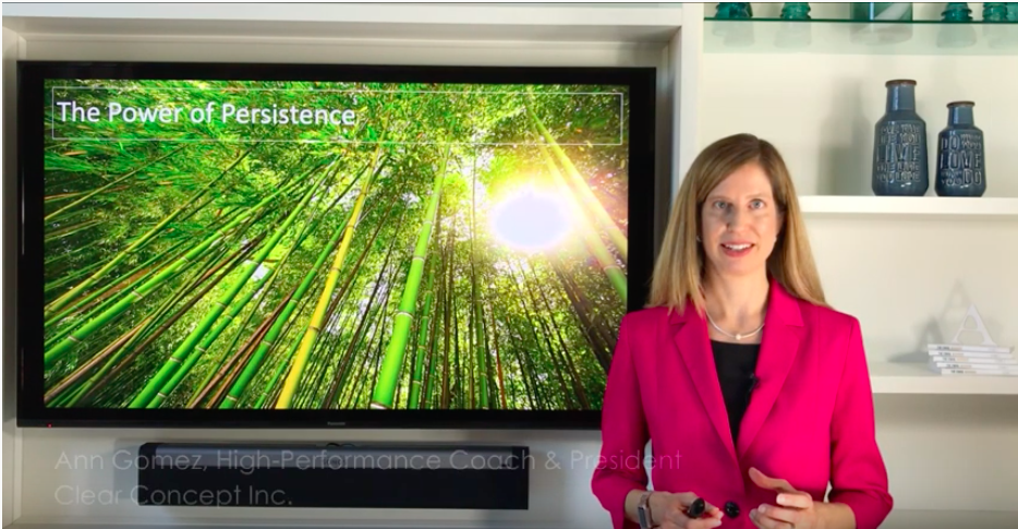 Don’t underestimate the power of persistence.