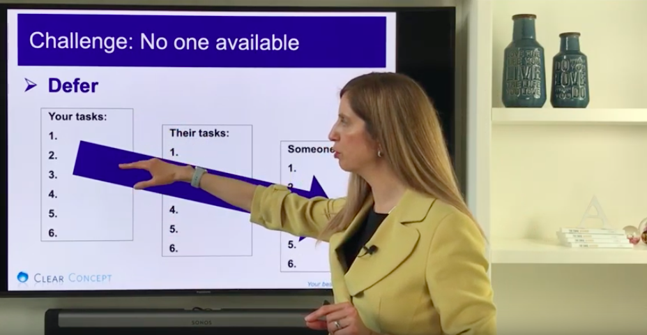 I'd love to delegate - but no one is available