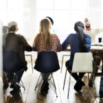 Meeting Table Networking Sharing Concept